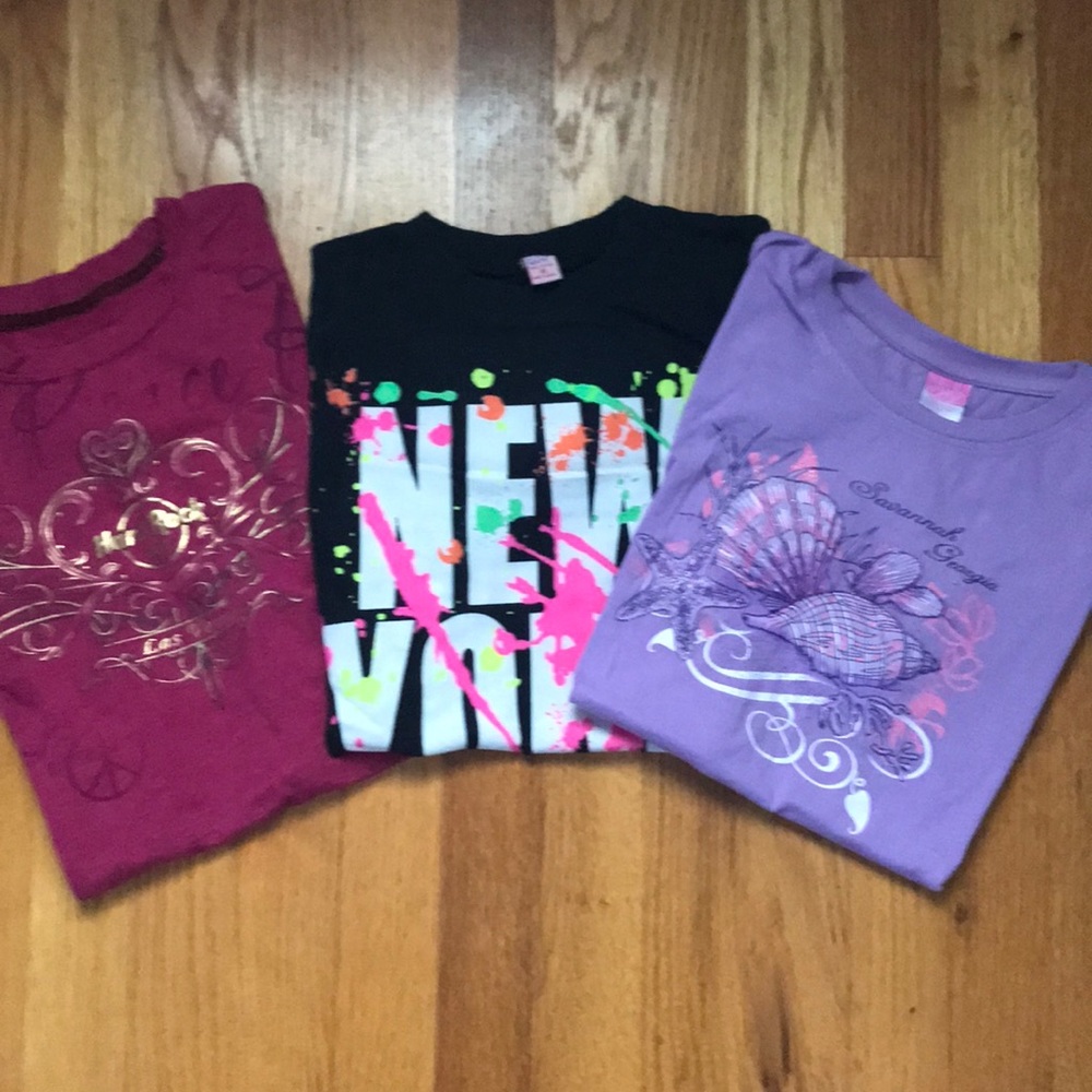 Trio of destination T-shirts